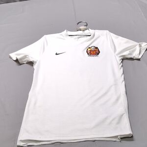 Nike Dri-FIT Roma FC‎ Soccer Jersey Mens Small White Short Sleeve #3 Shirt